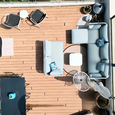 Avec Rooftop, Jacuzzi & Vue By Palmazur فيلة *