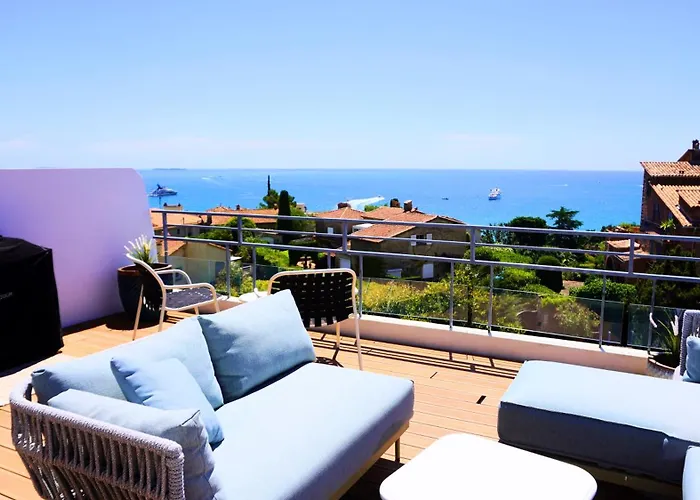 Avec Rooftop, Jacuzzi & Vue By Palmazur * Mandelieu
