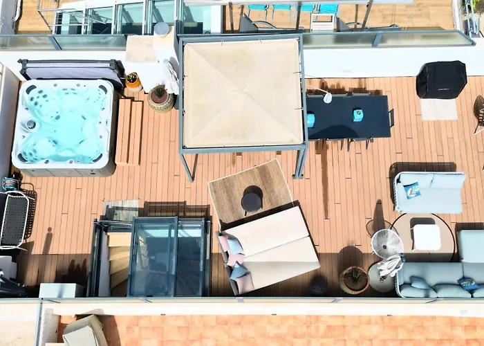 Avec Rooftop, Jacuzzi & Vue By Palmazur 别墅 *