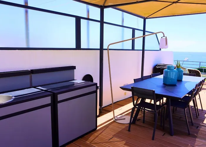 Avec Rooftop, Jacuzzi & Vue By Palmazur 别墅 Mandelieu