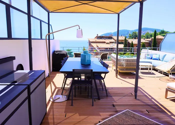 Avec Rooftop, Jacuzzi & Vue By Palmazur 别墅